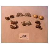 Clip on earring sets-All have blingy style stones