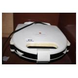 Sandwich Maker; Cake Plate w/Glass Dome;