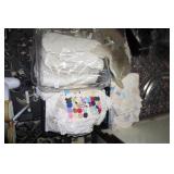 Lace Curtains; Crocheted Doilies; Men