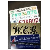 Oklahoma License Plates-2; Church Tag;