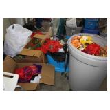 Springtime Silk Flowers; Red Roses;