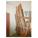 Corner Cleanout; Wood; 2-Sawhorses;