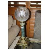 Table Lamp with Crystal Shade/Marble-like base