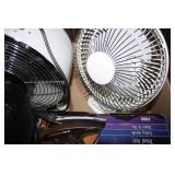 Small household Fans (2); Travel Iron; CD Player