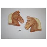 Plaster Horse Head Decorations (2)