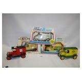ERTL Die Cast truck banks (3 in box;2 no box)