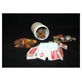 Vintge Bottle Cap Collection & Matches;