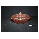 Jeanette Depression Glass; Pink: 9" x 9";