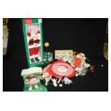 Animated Santa-NIB; Assorted Christmas Items;