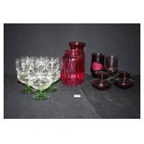 Glassware; 2-Franciscan Maderia Plum Amethyst;