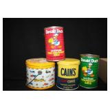 Tin Advertising Cans; Cains; Tonka Toys;