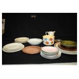 Dish Assortment; Frankoma Plate;