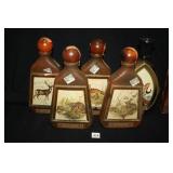 Jim Beam Decanters; (5); Wildlife Theme;