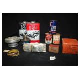 Metal Cans; Rolls Royce, Maytag; Voltometer;