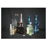 Glass Bottle Collection; Purple Tint Bottle;