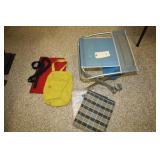 Fishing Chair; 2-Canvas Bags; Table Runner;