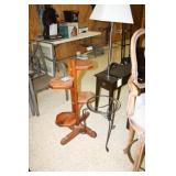 Wooden Plant Stand; Metal Plant Stand;