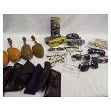 Glasses, Sunglasses, Shoe Stretchers (1 box)