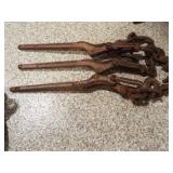 Metal Chain Binders (3), Chain with Hooks