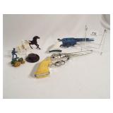 Toy Pistols, Plastic Figures, Tractor (7)