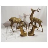 Brass Deer (2), Ram Bookends (2)