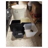 Tin Can w/ Lid, Beverage Dispensers (2)