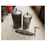 White Mountain Ice Cream Canisters (2),