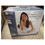 Mattress Topper, Twin, Memory Foam