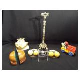 Balance Scale, Coin Bank, Book Ends (4)