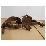 Spurs - 2 pairs (one spur missing "spokes)