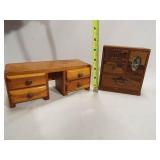 Wood Toy Furniture, one marked Ponca City