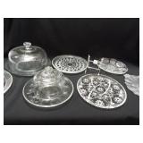 Glass Platters (4), Domed Platters (2)