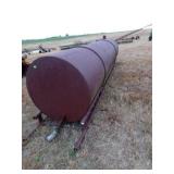 2000 GAL WATER TANK METAL ON SKID