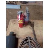 TRACTOR MUFFLER, FIRE EXTINGUISHERS, BELT