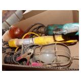 TROUBLE LIGHT, WORKS, 3/8 DRILL, WORKS