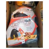 2- AUTO SAFETY KITS WITH BOOSTER CABLES