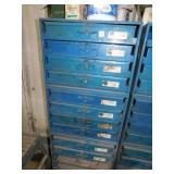 13 DRAWER METAL PARTS STORAGE CABINETS
