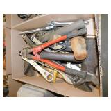 BOX OF WRENCHES, SLEDGE HAMMERS