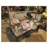 METAL WORKBENCH W/VISE 30" T X 40" X 60"
