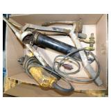 GREASE GUNS (3); ANGLE GRINDER-WORKS