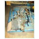 PALLET OF BOOMERS, COME ALONGS; WHEEL CHOCKS