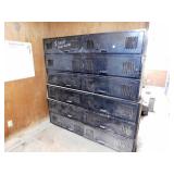2 SETS OF LOCKERS WITH CONTENTS