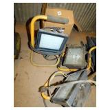 3 ELEC. WORK LIGHTS, 1 -100WT METAL WALL PACK