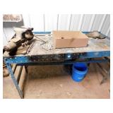 METAL WORKBENCH W/VISE 66" X 26"