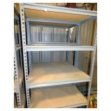 2-METAL  AND WOOD STORAGE SHELVES 3