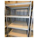 2-METAL  AND WOOD STORAGE SHELVES 3