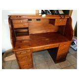 ROLL TOP DESK 54" W X 26" D  WINNERS ONLY