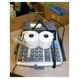 CANON CALCULATOR AND FILE FOLDERS