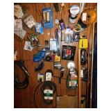 PEG HOOKED ITEMS ON WALL