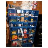 3- METAL ORGANIZER SECTIONS WITH CONTENTS